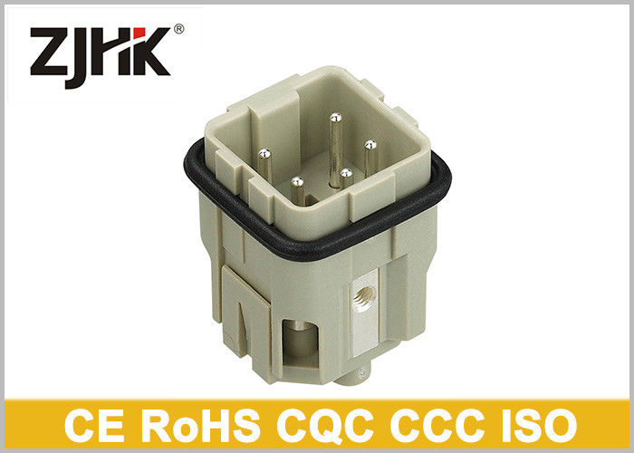 Screw Heavy Duty 4 Pin Connectors , Male and Female Connectors Square