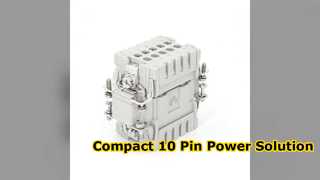 Compact 10 Pin Industrial Connector 16A Heavy Duty Solution