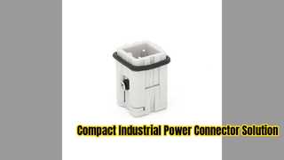 Compact Industrial Connector for Space Saving Wiring