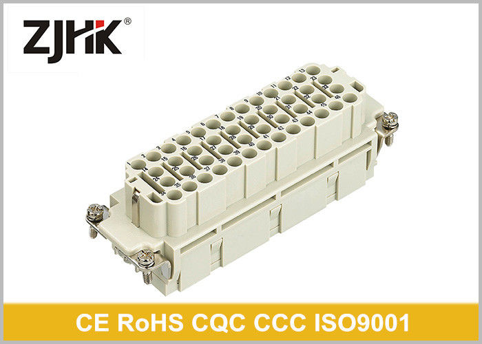 46pin  Male Female Heavy Duty Rectangular Connector For Plastic Injection Machine Crimp Terminal