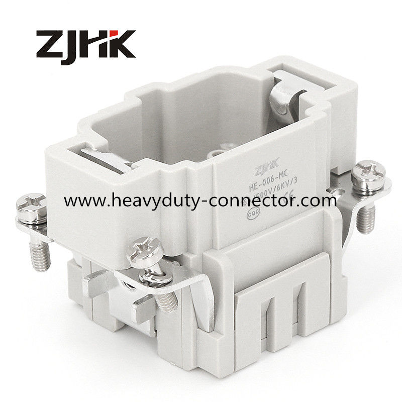 6P Heavy Duty Crimp Connectors Male Part  Silver Plated Replace Han 6E Insert Famale Part