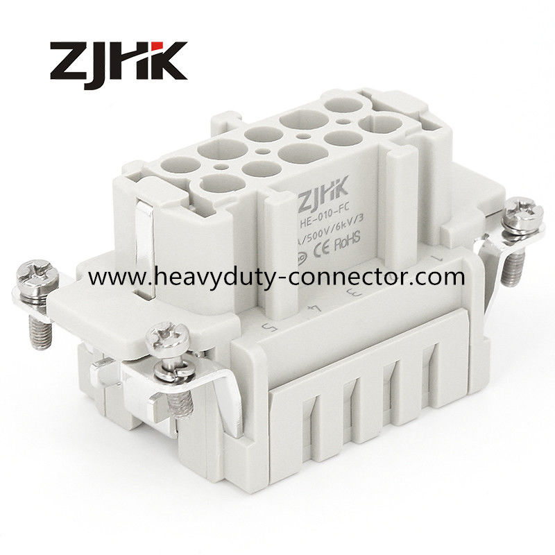 HE 10 Pin Crimp Terminal Heavy Duty Wire Connectors 500V Crimp Plug Socket Similer TE Connector