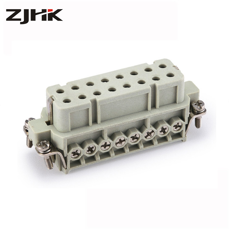 HA-016 Rectangular Heavy Duty Connector Of 16 Pin The Slim Inserts